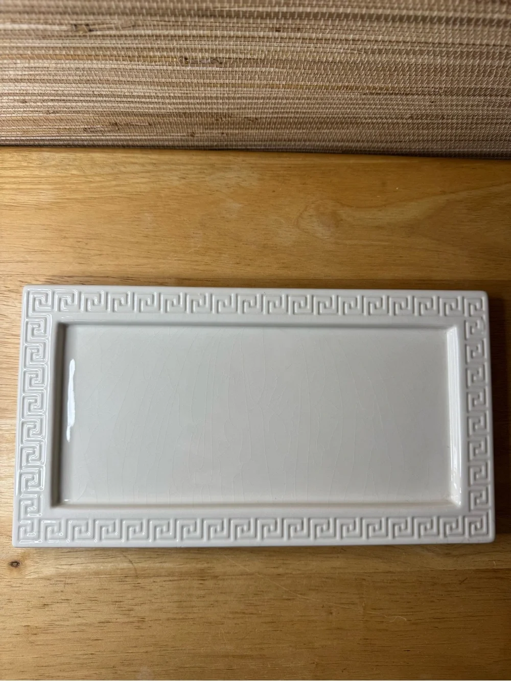 Jonathan Adler Happy Home Greek Key Ceramic Tray